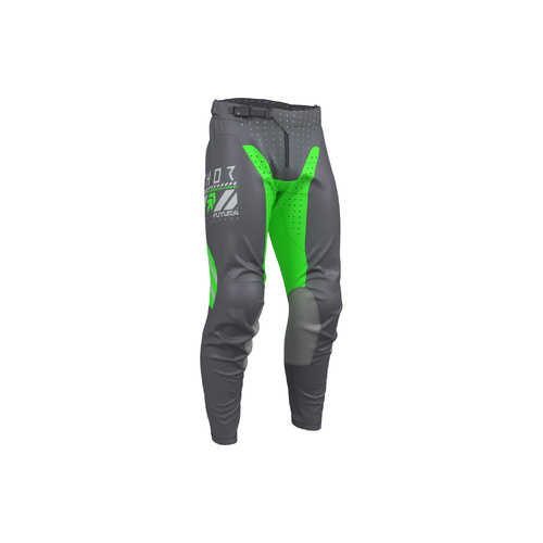 THOR MX LAUNCHMODE FUTURA PANTS CHAR/GREEN 