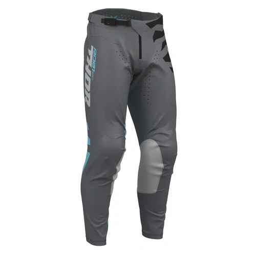 THOR S27 PANTS MX LAUNCHMODE SHREDDED CHARCOAL/AQUA 