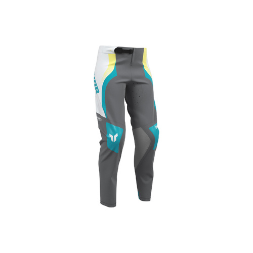 THOR MX WOMENS SPORTMODE VELOCITY PANTS GRAY/AQUA 