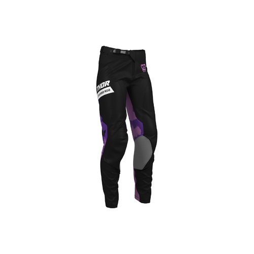 THOR MX WOMENS LAUNCHMODE PANTS BLEACH BLACK/ORCHID