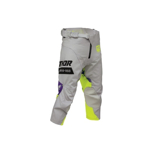 THOR MX YOUTH LAUNCHMODE BLEACH PANTS GRAY/ACID