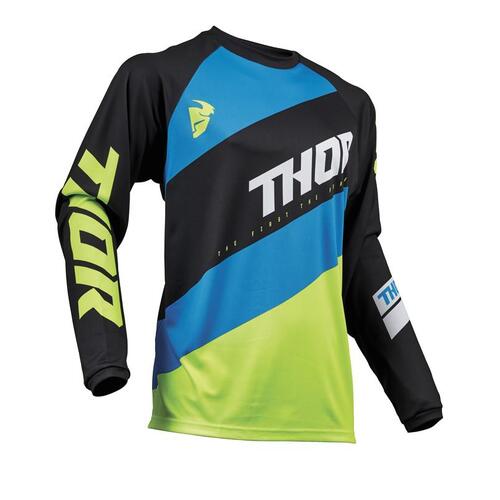 Thor S19 Sector Shear Black/Acid Jersey 3XL