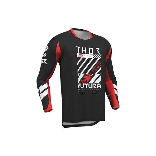 THOR MX LAUNCHMODE FUTURA JERSEY BLACK/RED 