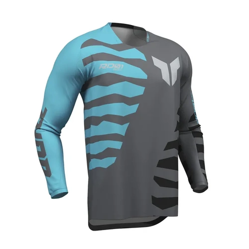 THOR S27 MX LAUNCHMODE SHREDDED CHARCOAL/AQUA 