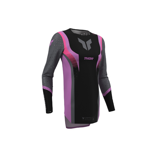 THOR MX WOMENS SPORTMODE VELOCITY JERSEY BLK/ORCHID