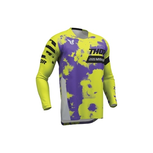 THOR MX YOUTH LAUNCHMODE BLEACH JERSEY GRAY/ACID 