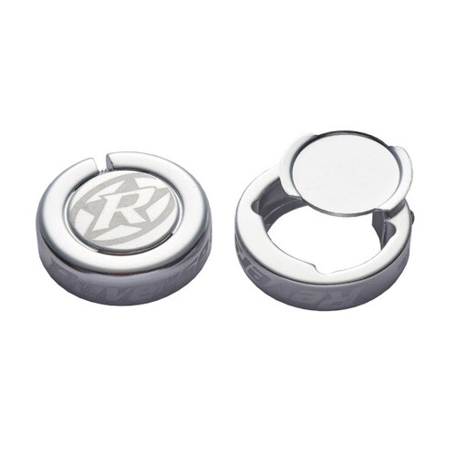 Chip Bar Ends for Lock on Grips Silver
