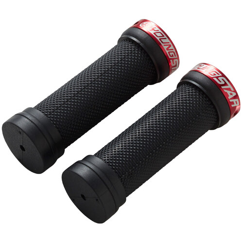 Handlebar Grips Youngstar Single Lock On Red