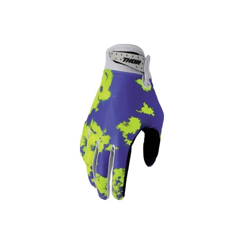 THOR MX YOUTH LAUNCHMODE BLEACH GLOVE GRAY/ACID 