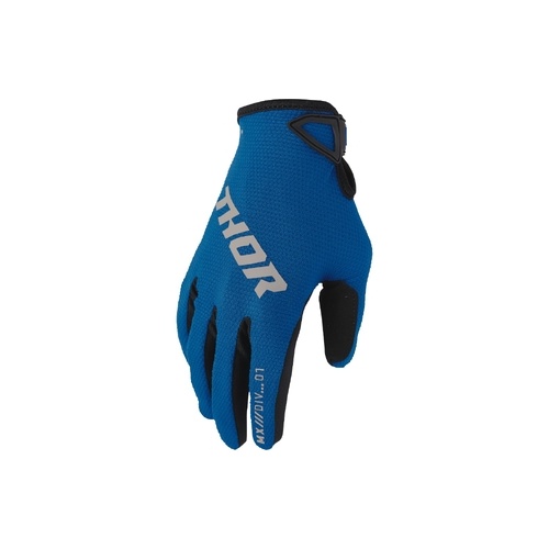 THOR MX YOUTH RIDEMODE STATIC GLOVE BLUE 