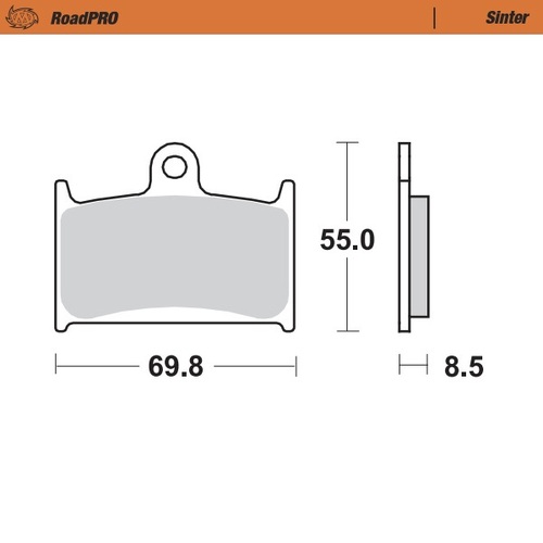 Moto-Master Suzuki GSX-R Triumph Daytona Thunderbird Rocket Sinter Pro Road Front Brake Pads