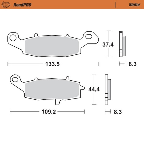 Moto-Master Kawasaki Vulcan Versys 650 Suzuki V-Strom SV 650 GSX GSF Pro Sintered Front Brake Pads