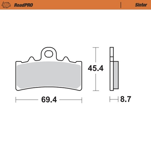 Moto-Master BMW G 310 Fantic  Caballero Husqvarna Svartpilen KTM Duke Pro Sintered Front Brake Pads