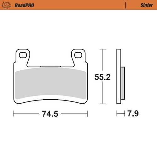 Moto-Master Kawasaki ZX6R 13-and up Sinter Pro Road Front Brake Pads