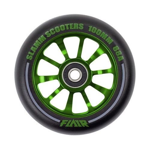 Slamm 100mm Flair 2.0 Wheel Green 100mm
