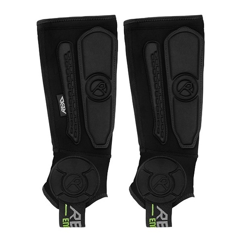 REKD Energy Covert Shin+Ankle Guards Black Short Small/Medium