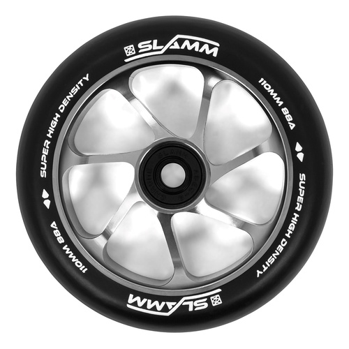Slamm 110mm Team Wheel Black/Silver 110mm