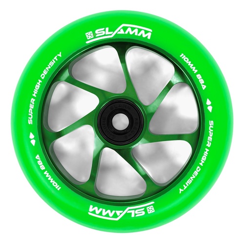 Slamm 110mm Team Wheel Green/Green 110mm
