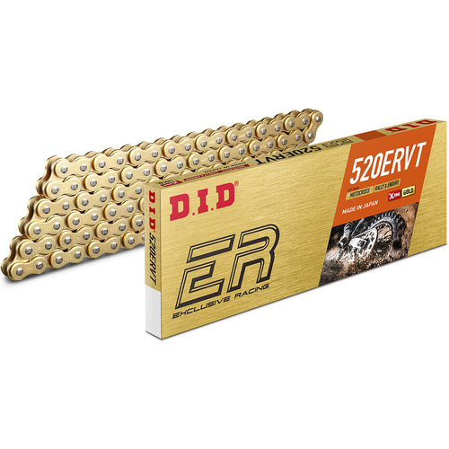 DID 520 ERVT 120 Link X Ring Gold Motorcycle Chain