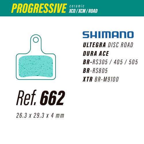 Less Brakes Shimano Progressive 662 Brake Pads