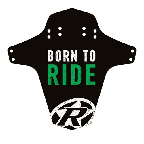 Mudguard MTB Bike Born to Ride Black Neon Green