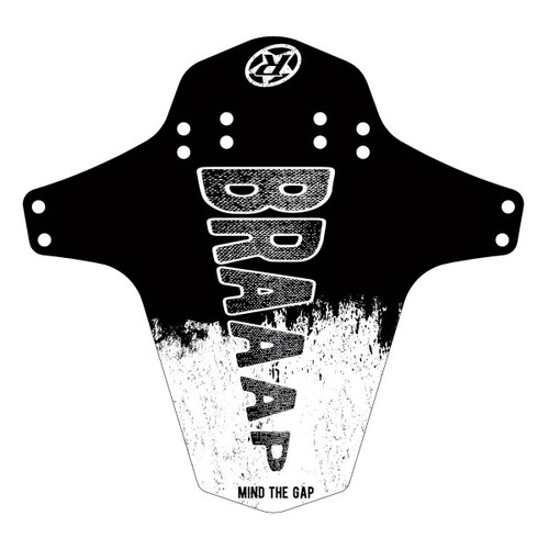 Mudguard MTB Bike Braaap Black White