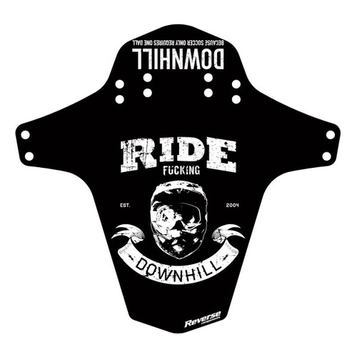 Mudguard MTB Bike Because Downhill Black White