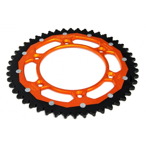MX Pro KTM Husqvarna Husaberg GasGas Orange Steel Alloy Dual Drive Rear Sprocket