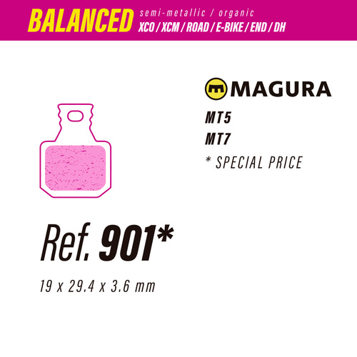 Less Brakes Magura Balanced 901 Brake Pads