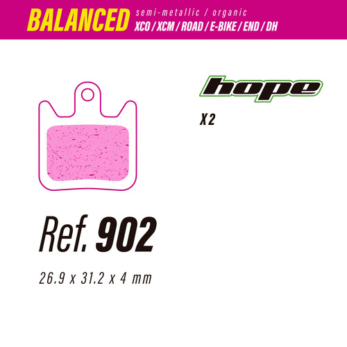 Less Brakes Hope Balanced 902 Brake Pads