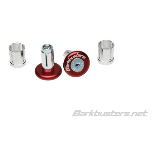 BARKBUSTERS BAR END PLUG 14mm/18mm - RED (PAIR)