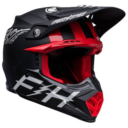 BELL MOTO-9S FLEX FASTHOUSE TRIBE M/G BLK/WHT (XL)