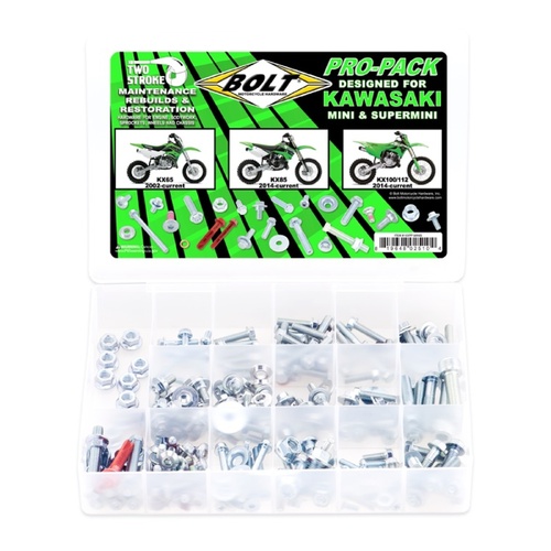 Bolt Kawasaki KX65 02- On KX85 14 - On 2 Stroke Pro Pack