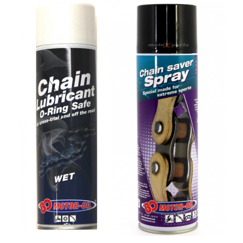 Chain Spray 2 Pack - Wet and Dry - BO Motor Oil