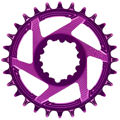 Helix Race 3-Bolt Direct Mount Chainring 30T - Eggplant