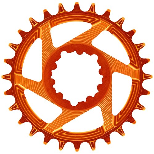 Helix Race 3-Bolt Direct Mount Chainring 28T - Orange