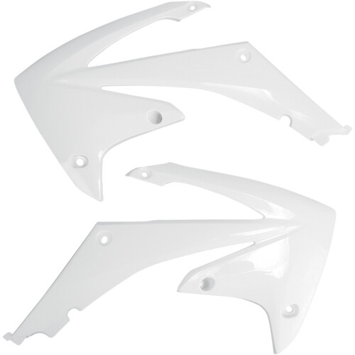 RTech Honda CRF250R 10-13 CRF450R 09-12 White Radiator Shrouds