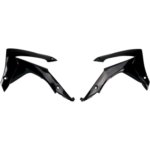 RTech Honda CRF250R 14-17 CRF450R 13-16 Black Radiator Shrouds