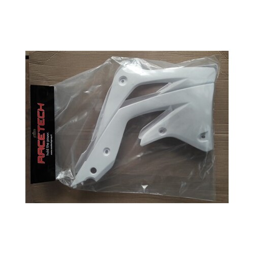 RTech Kawasaki KX450F 12-15 White Radiator Shrouds