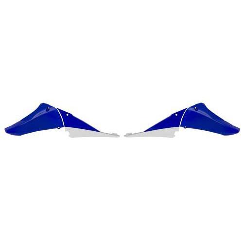 RTech Yamaha YZ450F 10-13 Blue/White Radiator Shrouds