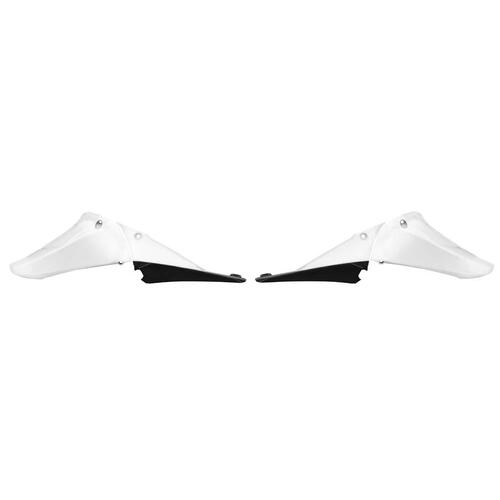RTech Yamaha YZ450F 10-13 White/Black Upper Radiator Shrouds 