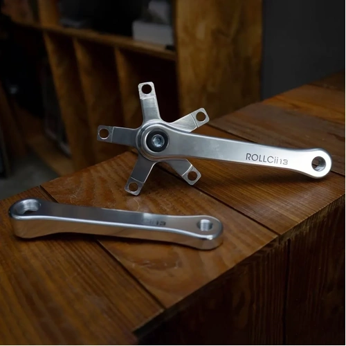 ROLLCii 13 1X Cranks, BCD110 5-Bolt, 170mm, Polished Silver