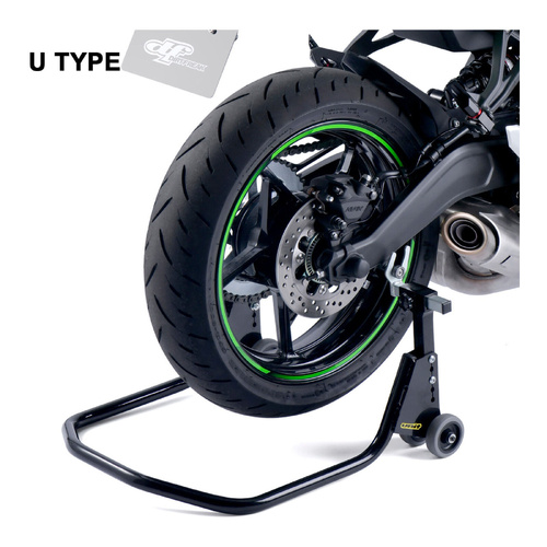 Street Bike Rear Paddock Adjustable Stand - Black