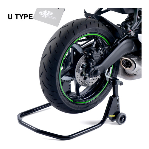 Street Bike Rear Paddock Adjustable Stand - Black