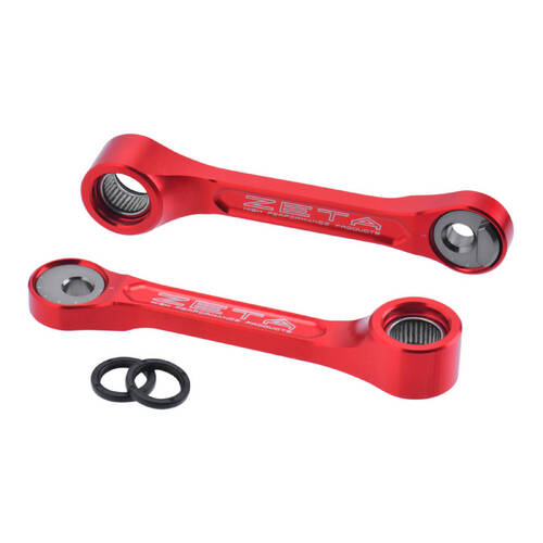 Zeta Honda CRF250R/ CRF250RX 22-24 CRF450R/CRF450RX 21-24 RSL-Adjustable Linkage - Red