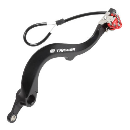 Zeta Kawasaki Trigger Brake Pedal - Red