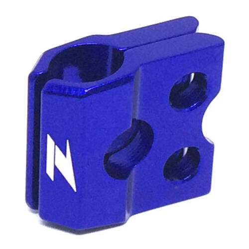 Zeta Kawasaki KXF/KLX, Suzuki RM/RMZ F-Brake Line Clamp - Blue