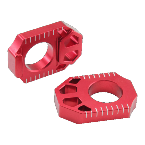 ZETA HONDA CRF250L / CRF250L RALLY / CRF300L / CRF300 RALLY REAR AXLE BLOCK - RED