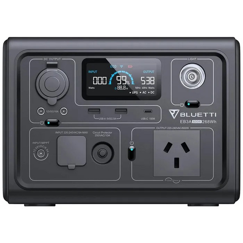 BLUETTI EB3A Portable Power Station | 600W (1200W SURGE) 268WH
