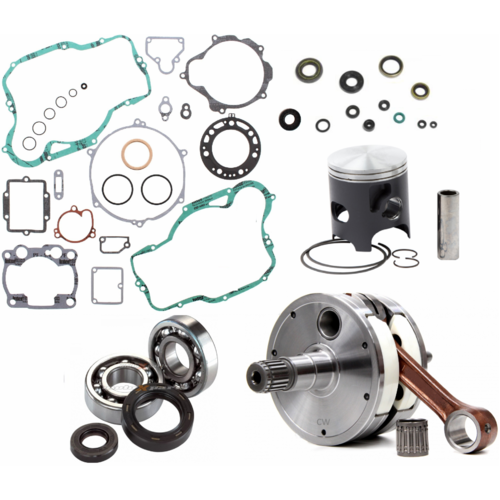 Kawasaki KX250 02-04 Complete Engine Rebuild Kit (66.34MM Piston)